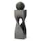 Glitzhome® 40.5" Oversized LED Geometric Pedestal & Sphere Outdoor Floor Fountain